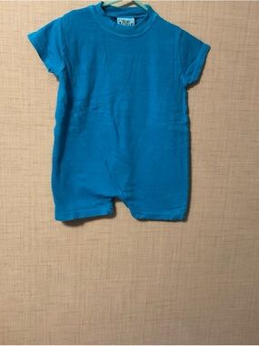 Plain Blue Kids One-Piece Bodysuit